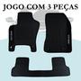 Imagem de Kit com 3 Peças de Tapete Borracha Impermeável Automotivo Jeep Renegade 2015 a 2023 - V5568
