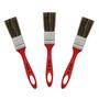 Imagem de Kit com 3 Pincel Trincha Simples Cerda Gris Ref 500 Tam 1" Tigre