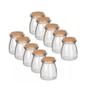 Imagem de Kit Com 3 Potes Vidro Redondo Com Tampa Rolha 100Ml