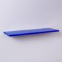 Imagem de Kit Com 3 Prateleiras 40 X 10cm Suporte Invisivel Cor Azul