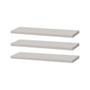 Imagem de Kit Com 3 Prateleiras Brancas 40x20cm Com Suporte Invisivel