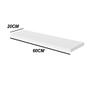 Imagem de Kit com 3 Prateleiras em MDP 20X60Cm Branca com Suporte
