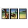 Imagem de Kit Com 3 Quadros - Barcos Mar Praia - 009kq02p