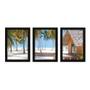 Imagem de Kit Com 3 Quadros - Praia Coqueiros Paisagem - 226kq02p