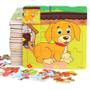 Imagem de Kit Com 3 Quebra-Cabeças Educativo Infantil De Madeira