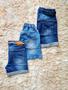 Imagem de Kit com 3 shorts jeans infantil menina com elastano tam 10 ao 16 anos