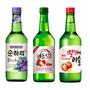 Imagem de Kit com 3 Soju Bebida Coreana Blueberry, Lichia e Morango 360ml