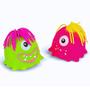 Imagem de Kit Com 3 Squishy Apertar Anti estresse Monstrinho Com Cabelo Sortido - Castela