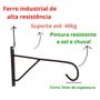 Imagem de kit com 3 SUPORTE PARA PLANTAS 25 CM:PRETO 25 CM X 14 CM