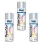 Imagem de Kit com 3 Tinta Spray Aluminio Alta Temp. Tekbond 350ml/250g