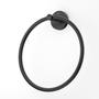 Imagem de Kit com 3 Toalheiro Anel New City Design Elegante Preto Matte