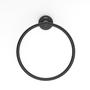 Imagem de Kit com 3 Toalheiro Anel New City Design Elegante Preto Matte