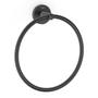 Imagem de Kit com 3 Toalheiro Anel New City Design Elegante Preto Matte