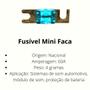 Imagem de Kit Com 3 Unidades Do Fusível Midi Mini Faca Modelo Anl Ouro Banhado Distribuidor Material Reforçado Solar Faquinha