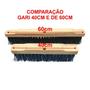 Imagem de Kit Com 3 Vassoura Escovão Gari Nylon Duro 60Cm Sem Cabo