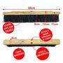 Imagem de Kit Com 3 Vassoura Escovão Gari Nylon Duro 60Cm Sem Cabo