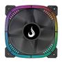 Imagem de Kit Com 3 Ventoinhas Rise Mode Aura Pro Black, ARGB, 120mm, Preto - RM-AUB-02-ARGB