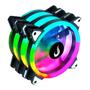 Imagem de Kit Com 3 Ventoinhas Rise Mode Energy, 120mm, ARGB, Preto - FN-02-RGB-5V