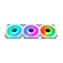 Imagem de Kit Com 3 Ventoinhas Rise Mode Magneto, 120mm, ARGB, Branco - RM-MA-02-ARGB