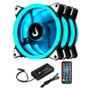 Kit Com 3 Ventoinhas Rise Mode Smart, 120mm, RGB, Preto - RM-FN-02-RGB Imagem de Kit Com 3 Ventoinhas Rise Mode Smart, 120mm, RGB, Preto - RM-FN-02-RGB