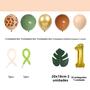 Imagem de Kit com 30 Balões de Animais Safari - Inclui Balões com Número e Girafa Verde Abacate