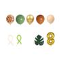 Imagem de Kit com 30 Balões de Animais Safari - Inclui Balões com Número e Girafa Verde Abacate