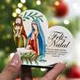 Imagem de Kit com 30 Enfeites de Natal em Formato de Coração  Decoração em MDF para Mesa e Escritório