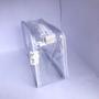 Imagem de Kit com 30 necessaire transparente Gelo 23x15