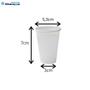 Imagem de KIt com 300 Copo Descartável Café 80ml Altacoppo Branco PP