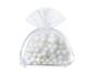 Imagem de Kit Com 300 Saquinhos De Organza 7X9 Cm - Branco