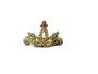 Imagem de Kit com 36 unidades de mini coroa de princesa dourada pente