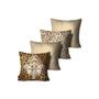 Imagem de Kit com 4 Almofadas Mdecore Animal Print Arabesco Bege 45x45