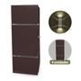 Imagem de Kit com 4 Arandelas na cor Marrom Retangular 2 Frisos 2 Focos Soquete E27 - Bivolt Externa Mf116