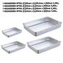 Imagem de Kit Com 4 Assadeiras Aluminio Altas Retangulares N2 N3 N4 N5
