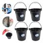 Imagem de Kit com 4 Baldes Multiuso Resistente com Alça 8.5 Litros