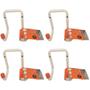 Imagem de Kit Com 4 Bestfer Suporte De Aço Parede Compacto Multiuso Aguenta 30kgt Top BFH1643
