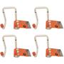 Imagem de Kit Com 4 Bestfer Suporte De Aço Parede Multiuso Bicicleta Suporta 30kg BFH1643