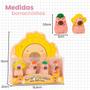 Imagem de Kit Com 4 Borrachas Mini Capivara Borrachinhas Papelaria Fofa Kawaii