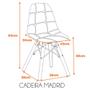 Imagem de Kit com 4 Cadeiras Botonê Eiffel Estofada Madri Fratini