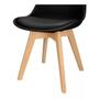 Imagem de Kit Com 4 Cadeiras Eames Leda Almofadada Preta !!