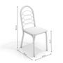 Imagem de Kit com 4 Cadeiras Estofadas Holanda Cromada 4C009CR Kappesberg Crome