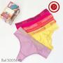 Imagem de kit com 4 Calcinhas Fio Estreita de Cotton-Diamantes Lingerie 