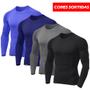 Imagem de Kit com 4 Camisetas Proteção UV Masculinas Tecido Gelado Cores Sortidas