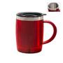 Imagem de Kit com 4 Canecas Copo Térmico Tampa a Vacum Alça Aço Inox 400ml