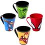 Imagem de Kit com 4 Canecas Infantil dos Vingadores 360ml Plasútil