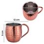 Imagem de Kit Com 4 Canecas Moscow Mule Inox Cobreado P/ Drinks 530 ML