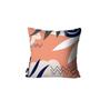Imagem de Kit com 4 Capas de Almofadas Abstrata Peach e Blue Mdecore 