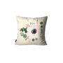 Imagem de Kit com 4 Capas de Almofadas Decorativas Flores Rosa e Bege 