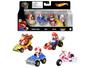 Imagem de Kit com 4 Carros Surpresa Hot Wheels Mario Kart Mattel