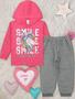 Imagem de Kit Com 4 Conjuntos De Inverno Para Menina Infantis De Frio Infantil com Capuz e Sem Capuz